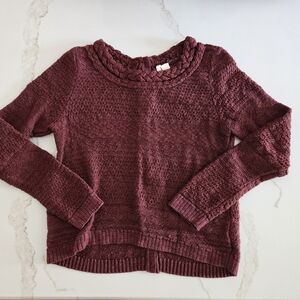 Anthropologie Button Back Sweater